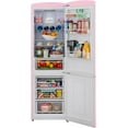 thumbnail image 2 of iio IRR2 12 cu. ft. Retro Refrigerator Full Size Fridge for Bedroom Bottom Freezer Chrome Handle, Frost Free, LED Multiflow 360° Dorm RV Office Beverage Quiet Compressor, Deep crisper drawer Pink, 2 of 5