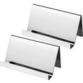 thumbnail image 1 of 4 Pack Stainless Steel Business Cards Holders Desktop Credit Name Card Display Organizer for Business Mental Name Case Rack for Office Home Daily Use(Silver), 1 of 5