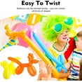thumbnail image 4 of NOGIS 100PCS 260Q Twisting Animal Balloons Thickening Latex Twisting Modeling Long Balloons for Animal Shape,Birthdays,Clowns(White), 4 of 7