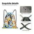 thumbnail image 4 of Netaao Bluey for Drawstring Backpack Bag Sport Gym Sackpackfor Sports, Gym, Travel, Swimming, Beach-Medium, 4 of 6