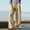 Khaki, variant on Babcutegg Women’s Linen Casual Pants – Spring Summer Solid Color Stretch Waist Straight Leg Trousers Khaki Size M