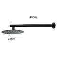 thumbnail image 5 of Regadera Redonda de 25cm Negro Mate con Brazo Redondo, 5 of 5