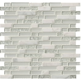 MSI Delano Blanco 12 in. x 12 in. x 6 mm Textured Glass Stone Mesh-Mounted Mosaic Tile (1 sq. ft.) MSI Delano Blanco 12 in. x 12 in. x 6 mm Textured Glass Stone Mesh-Mounted Mosaic Tile (1 sq. ft.)