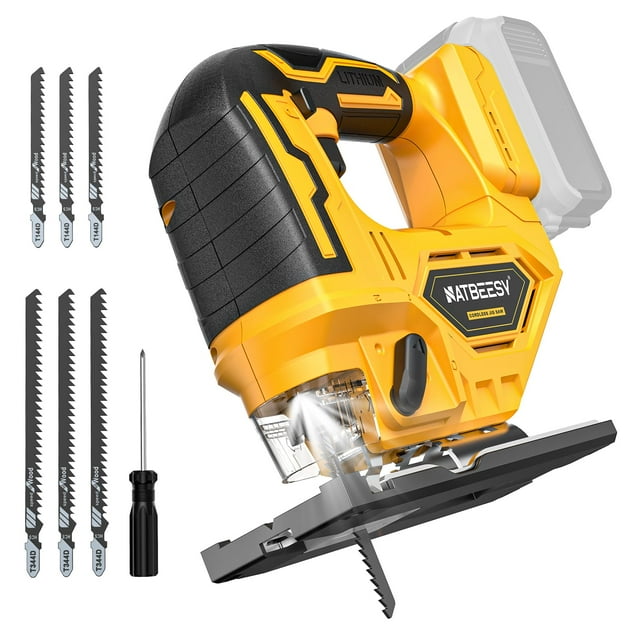 Sierra caladora inalámbrica NATBEESY para Dewalt, batería máxima de 20 V, 2900 RPM