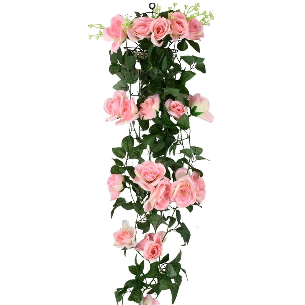 IMSHIE Artificial Rose Vine Fake Flower Garland Garden Craft Art Decor
