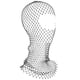thumbnail image 3 of Black Rhinestone Face Mask for Women Elastic Mesh Design Lightweight Polyester Material One Size Fits All, 3 of 5