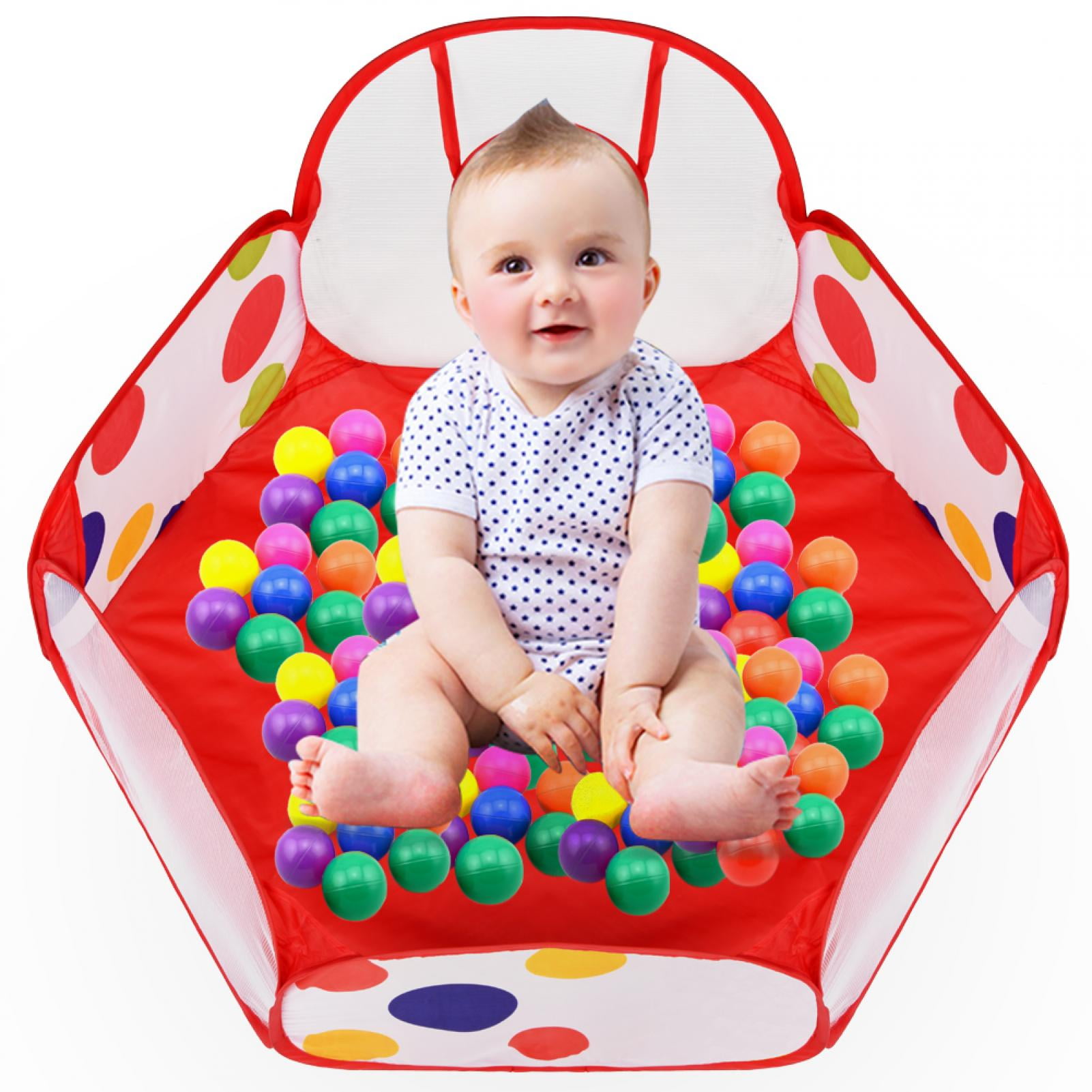 Tebru Portable Child Ball Pit Pool Play Tent For Baby Indoor Outdoor