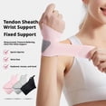 thumbnail image 3 of Adjustable Wrist Brace Support with Thumb Loop - Breathable Elastic Wrist Wraps for Sports Fitness, Gymnastics, Relieve Fatigue - Left or Right Hand, Men & Women, 3 of 10