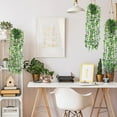 thumbnail image 1 of YSNOOWE 2Ud Pendientes De Rattan Artificial Para De Pared Con Plantas Simuladas Color Surtido, 1 of 8