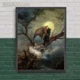 thumbnail image 1 of Pintura en lienzo de arte de pared Vintage de Anubis,Baphomet, Gato Negro, cabra oscura, Impresión de póster de Arte de Academia oscura victoriana, decoración del hogar Witchy, 1 of 4