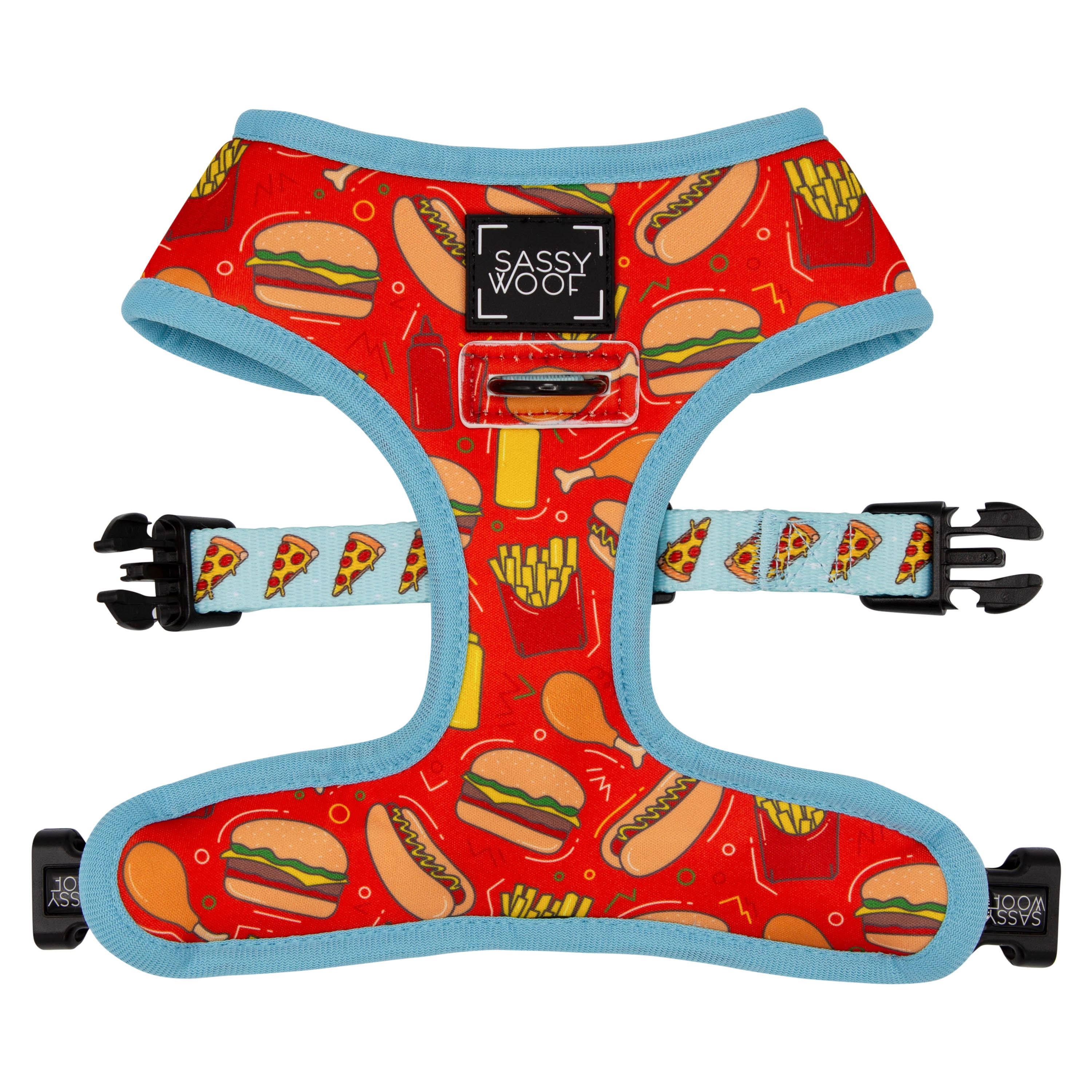 One Hot Pupperoni Dog Large Reversible Harness by Sassy Woof