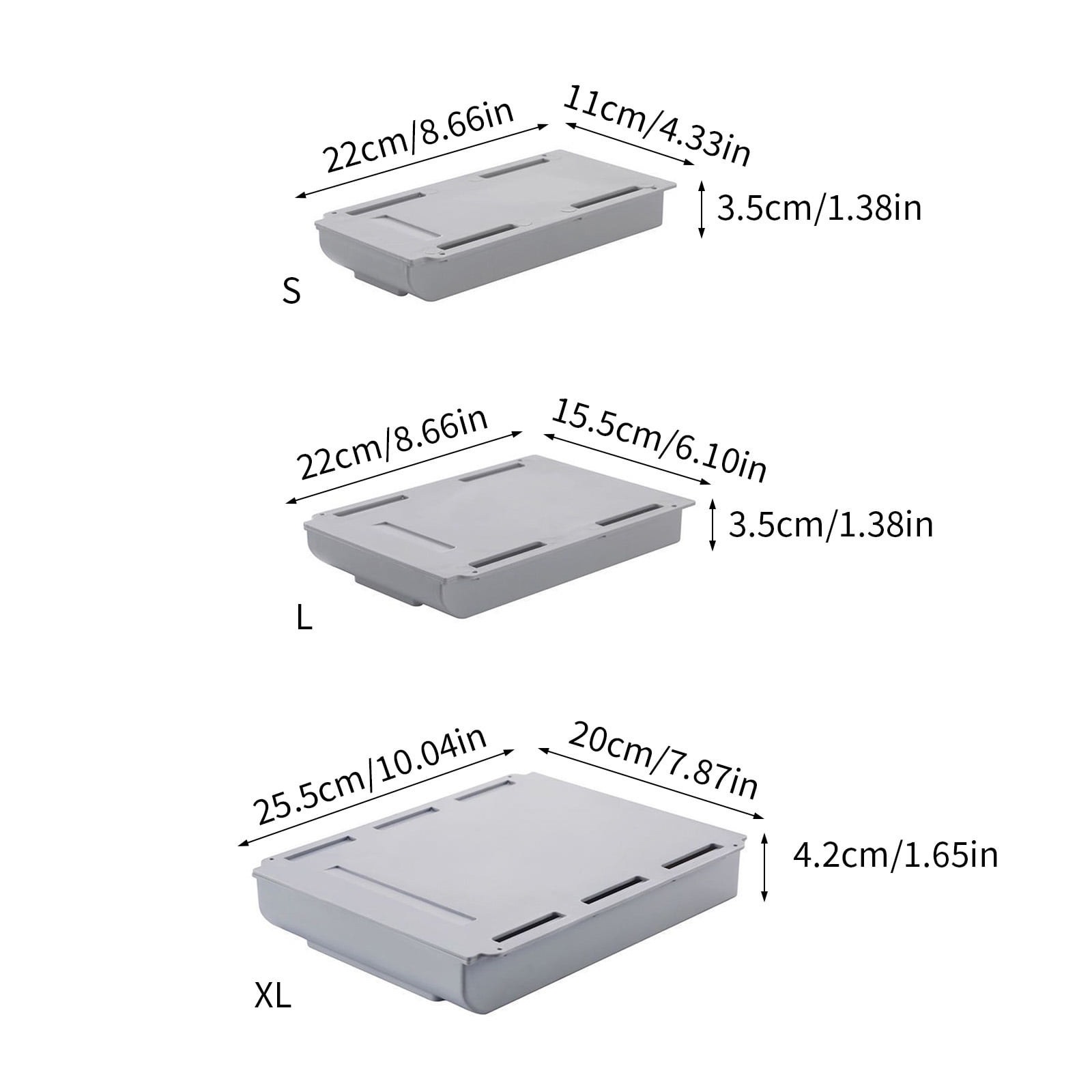 Compact Under Desk Organizers Using Strong Adhesive For Stationery Remote Controls And Accessories