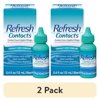 (2 pack) Refresh Contact Lens Comfort Eyecare, Lubricating & Moisture Drops, 0.4 Oz