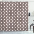 thumbnail image 1 of Ambesonne Geometric Shower Curtain, Nomadic Exotism, 69"Wx84"L, Mauve Taupe Off White, 1 of 3