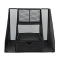 thumbnail image 1 of Hearth & Gear Desk File Organizer Metal Mesh Desktop Organizer With Drawer And 2 Pen Holder Vertical Storage Supplies For Organizing Books Magazines Letters And Papers Crafts for Kids Ages 4-8, 1 of 4