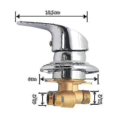 Shower Cabin Mixer Tap Brass Shower Faucet Outlet Diverter Chrome