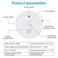 thumbnail image 4 of Tuya Smart WiFi Alarma Puerta y Ventana Sensor de VibracióN Alerta de ProteccióN de Seguridad Funciona con Alexa, Smart Life (Blanco), 4 of 5