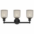 thumbnail image 2 of 616-3W-BK-G559-5ME Innovations Lighting Bridal Veil - 3 Light Bath Vanity-11.25 Inch Tall and 23 Inch Wide-Matte Black Finish-Mercury Glass Color, 2 of 2