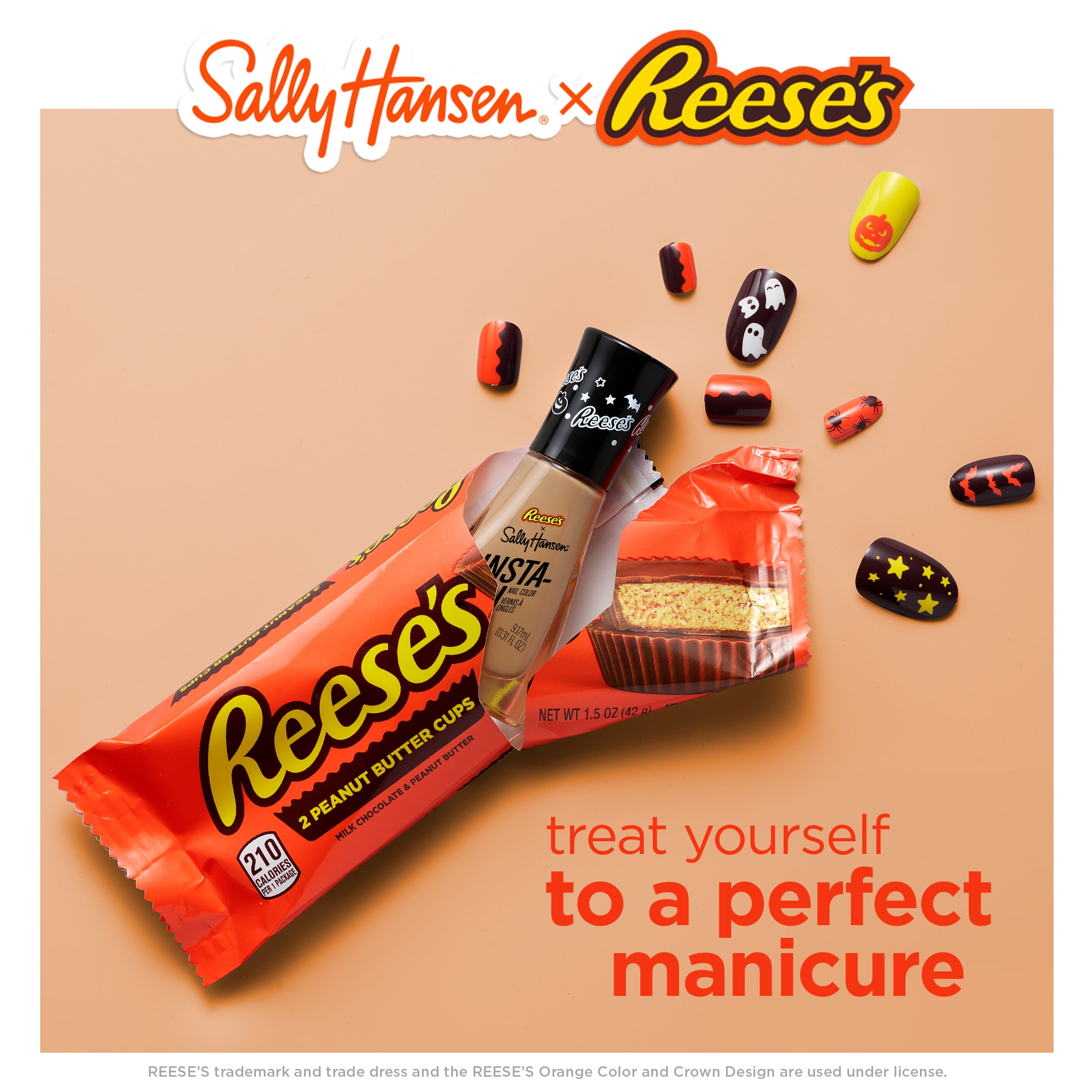 Sally Hansen Insta-Dri x REESE'S Nail Polish, The Best Combo​, 0.31 fl oz, Quick Dry