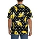 thumbnail image 3 of Fotbe Banana Camisa Estampada de Manga Corta para Hombre, Casual de Verano, Estilo Playero, Sin Arrugas-Large, 3 of 5