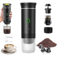 thumbnail image 1 of Travel Portable Coffee Machine,12V Rechargeable Espresso Coffee Maker and its Pouch For Camping and Car,Rapid Heating,Compatible with K-Cup Capsules a, 1 of 5