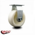 thumbnail image 2 of 5 Inch Nylon Wheel Rigid Caster with Roller Bearing Service Caster, 2 of 2