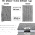 thumbnail image 6 of Original Luxury Chenille Bath Mat, 36.2 x 24 Inches, Soft Shaggy and Comfortable, Large Size, Super Absorbent and Thick, Non-Slip, Machine Washable, Perfect for Bathroom, Gray, 6 of 6
