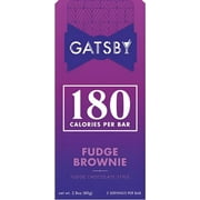 Gatsby Chocolate Fudge Brownie Chocolate Bar, Low Sugar, Dairy-Free, 2.8 oz