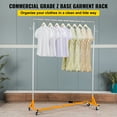 thumbnail image 2 of KFFKFF Z Rack, Commercial Grade Z Foundation Garment Stand, Modifiable Height Rolling Z Apparel Stand, Robust Steel Z Foundation Apparel Stand with Locking Wheels, 2 of 9