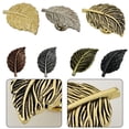 thumbnail image 3 of 1pcs Leaves Shape Drawer Handles Cabinet Pulls Zinc Alloy Wardrobe Door Knobs Handle Kitchen Cupboard Pulls Furniture Hardware, 3 of 5