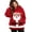 Red, variant on Women Christmas Cat Cuddle Pouch Hoodie Pouch Hoodie, Warm Soft Kangaroo Pocket for Purr Pup, Puppy Carrier Sweatshirts Big Size Zip Front