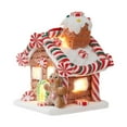 thumbnail image 2 of Figura Colgante de Casa Navideña Iluminada, Decoración para árbol de Navidad, Decoración para árbol de Navidad para Interiores, Festivales, Restaurant Estilo A, 2 of 8