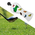 thumbnail image 4 of Funda de madera para palos de golf, equipo de golf con etiqueta n. degree 1, funda protectora de cuero n. degree 3 3 5, 4 of 9