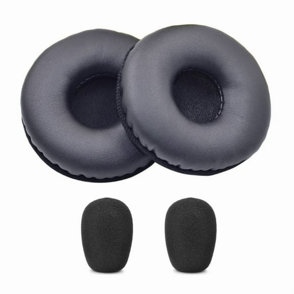 Replacement Foam Ear Pads Foam Microphone Windscreen for Logitech H390/H600 H609 Wireless Headsets Ear Cushions