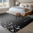 thumbnail image 4 of 6'x9' Area Rugs, Black Grey Indoor Outdoor Area Rug for Living Room Bedroom, Modern Abstract Diamond Luxury Gradient Washable Bathroom Rugs Kitchen Floor Carpet Mats Home Decor Aesthetic, 4 of 8