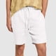 thumbnail image 1 of pstuiky Pantalones cortos para hombre, Pantalones cortos casuales musculosos para hombre, con textura de imitación y lino, de color liso, con cintura elástica y finos. Pantalones cortos de golf, 1 of 6
