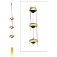 thumbnail image 1 of Feng Shui Wind Chime 3 Bell Cobre Colgante Wind Chime para decoración de ventanas de jardín Ideal como regalo de calidad (Oro) TUNC Sencillez, 1 of 5
