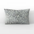 thumbnail image 2 of Plutus Grey Silver Whispering Vines Floral Luxury Throw Pillow, 2 of 5