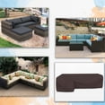 thumbnail image 7 of Patio Sectional Sofa Cover 18 Oz - 100% Waterproof & Weather Resistant PVC Coated 83" x 104" x 31" x 32" L Shape Sofa Cover for Indoor / Outdoor (Left Side Sofa, Coffee), 7 of 7
