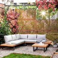 thumbnail image 5 of Neutypechic Outdoor Privacy Screen with Stand 76" x 47.2" x 15.7" Metal Balcony Decorative Screen, 5 of 5