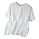 thumbnail image 3 of Ceisia Men's Breathable Cotton Linen T-shirt Short Sleeve Round Neck Loose Fit Casual All Season Tops White M Gifts, 3 of 4
