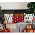 thumbnail image 5 of Christmas Pillow Covers 18x18 Inch Set of 2 White Snowflake and Christmas Tree Decorative White Throw Pillows Winter Christmas Decor for Home Couch 44C, 5 of 6