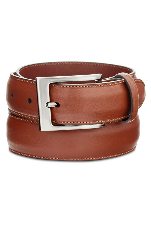 Portfolio Men's Leather Belt Brown Size 30