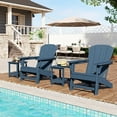 thumbnail image 6 of Wildbreak Outdoor Adirondack Chair, with Wooden Textured, 29.92 x 29.13 x 35.43“, Dark Blue, 6 of 8