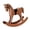 Bronze, variant on Rocking Horse Collectible Figurine Tabletop Art Sculpture Wooden Material Centerpiece Shelf Office Living Room