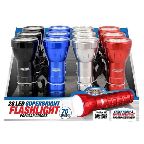 Blazing Ledz 302499 Super Bright LED Flashlight - pack of 12