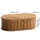thumbnail image 2 of Cesta de Almacenamiento de Ratán Sintético Bohemio - Caja de Almacenamiento Tejida, para Cubiertos A Prueba de Polvo, Cesta Organizadora para el Hogar y la Cocina S, 2 of 5