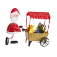 thumbnail image 4 of Adorno de escritorio con figura de personaje navideño empujando el carrito, 24 x 9 x 19,5 cm Papá Noel, 4 of 9
