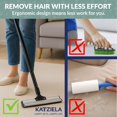 thumbnail image 3 of Katziela DuoSweep Broom – Dual-Sided Pet Hair Remover with Metal  Rubber Blade– Multi-Surface Cleaner for Carpet, Hardwood &amp; Tile – Includes Water Control Squeegee Attachment, 3 of 6