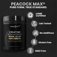 thumbnail image 5 of Peacock Max Creatine Monohydrate Powder, 500g - Unflavored Creatine Powder for Muscle Support, Gluten-Free, Non-GMO, 5g/ Serving, 5 of 9